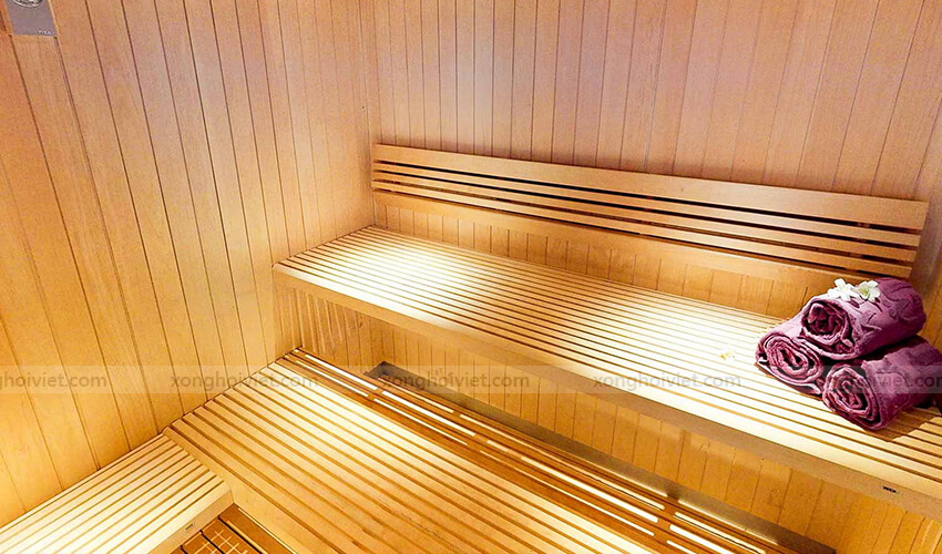 bộ xô gáo gỗ sauna lõi inox