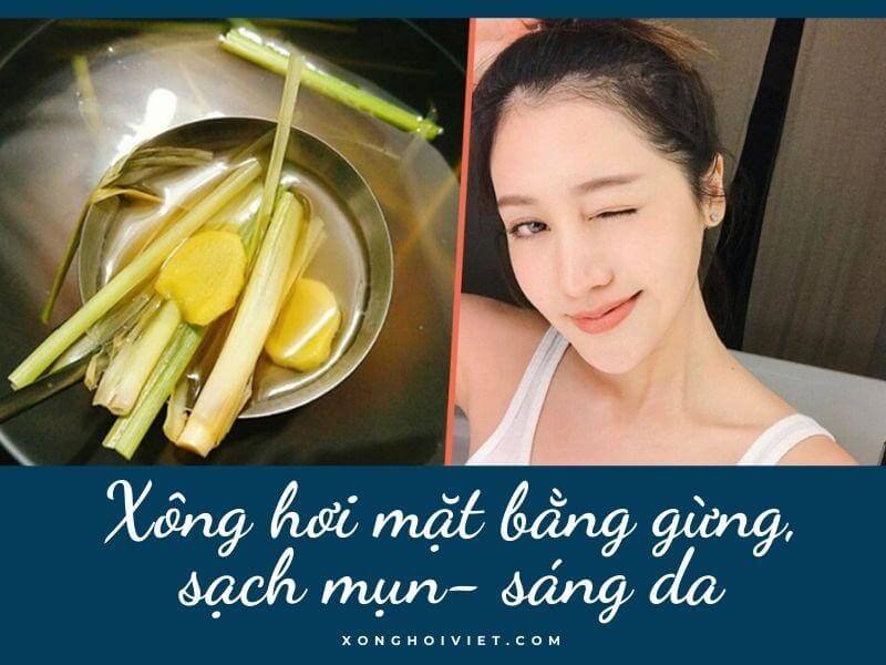 Xông hơi mặt bằng gừng