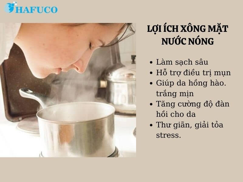 Xông hơi mặt bằng nước nóng có tốt không