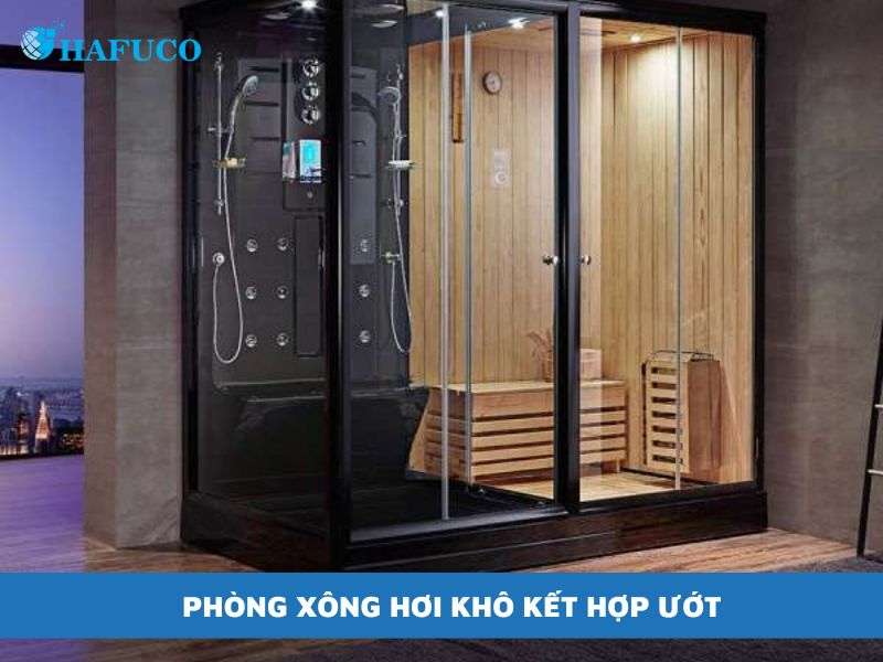 phòng xông hơi khô kết hợp ướt