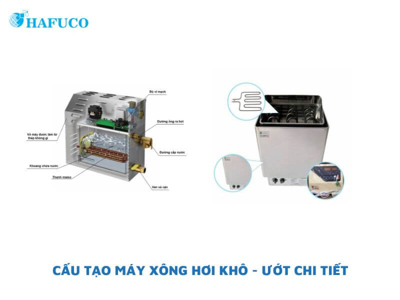 cấu tạo máy xông hơi